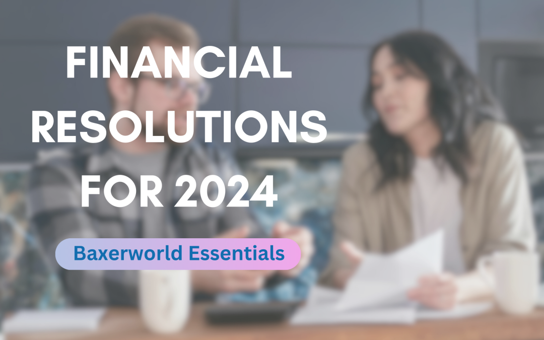 Blog Banner, "Financial Resolutions for 2024"